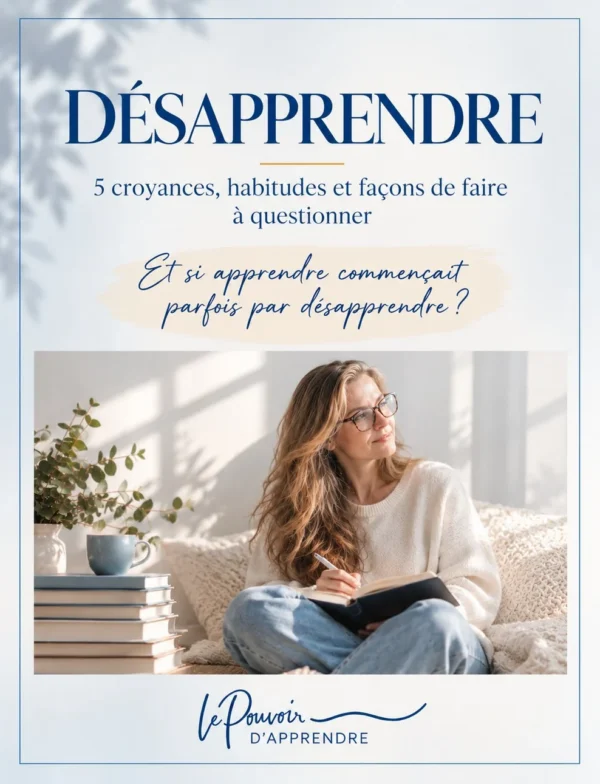 Couverture – Cahier Désapprendre Couverture – Cahier Désapprendre